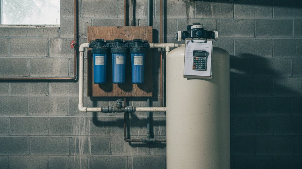 Estimating well water filtration system cost beside installed tanks